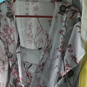 Cherry Blossom Spaghetti Stap Dress XXL